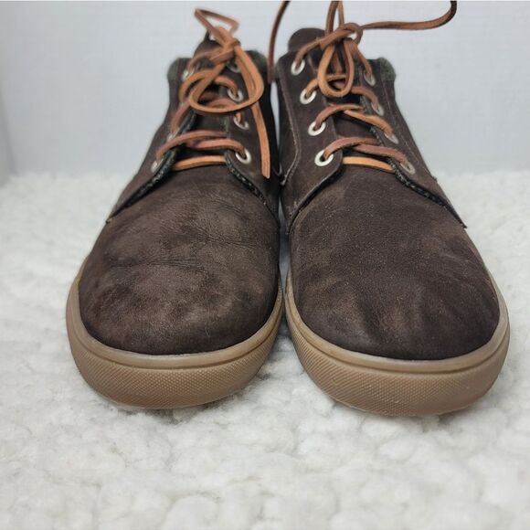 Peter Millar Men’s Leather Chukka Sneakers Brown Mid Top Casual Shoes Size 10 main image 7
